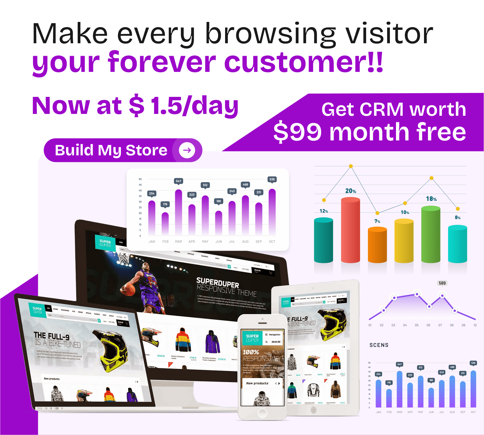 ecommerce web development by Recharge Trendd Global