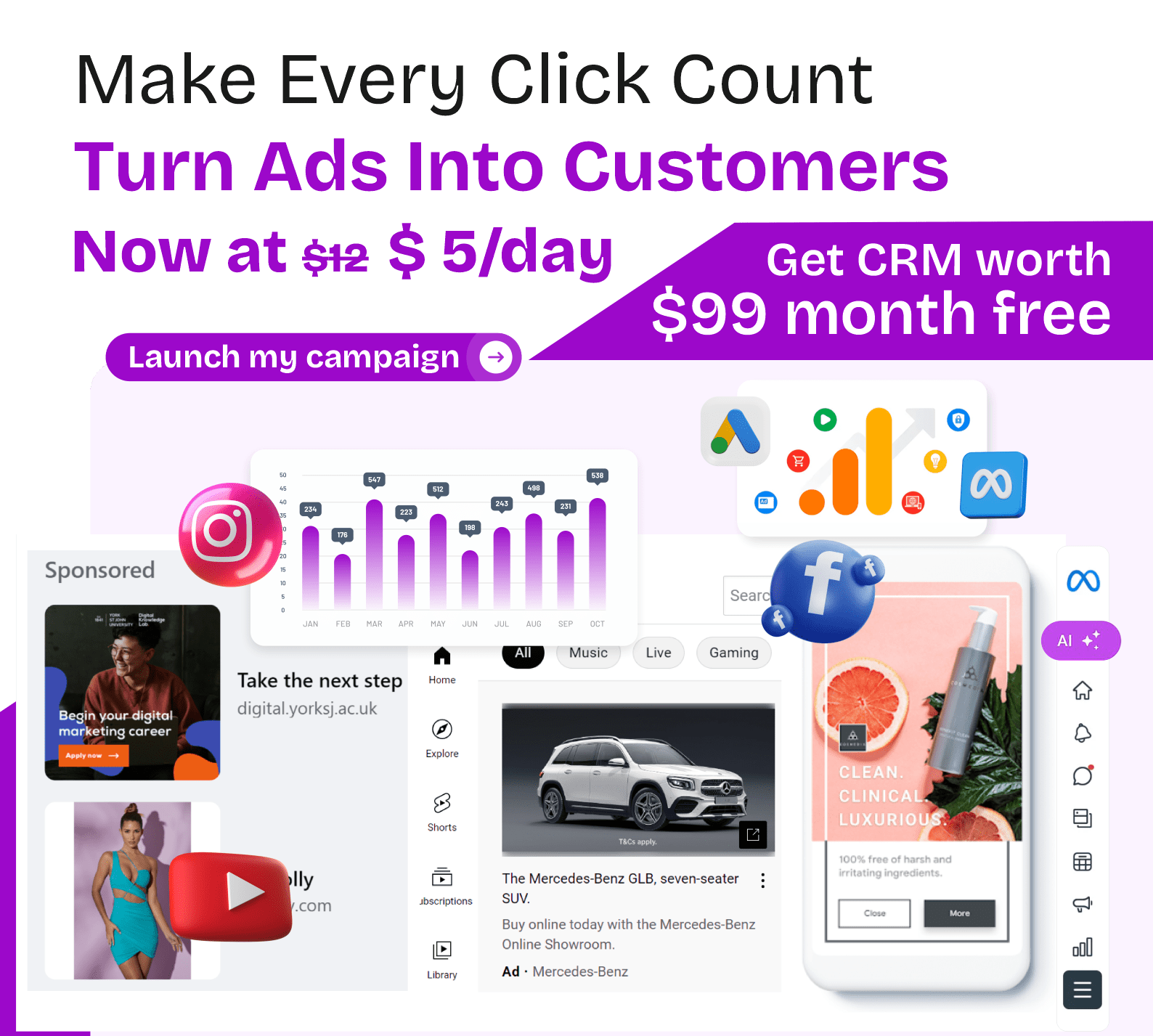 Paid advertisement service cost